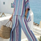 Marina | Set tunică și pantaloni fluizi din in premium