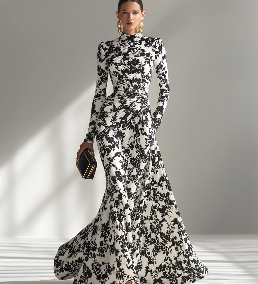 Cristina | Rochie înfășurată din material elastic