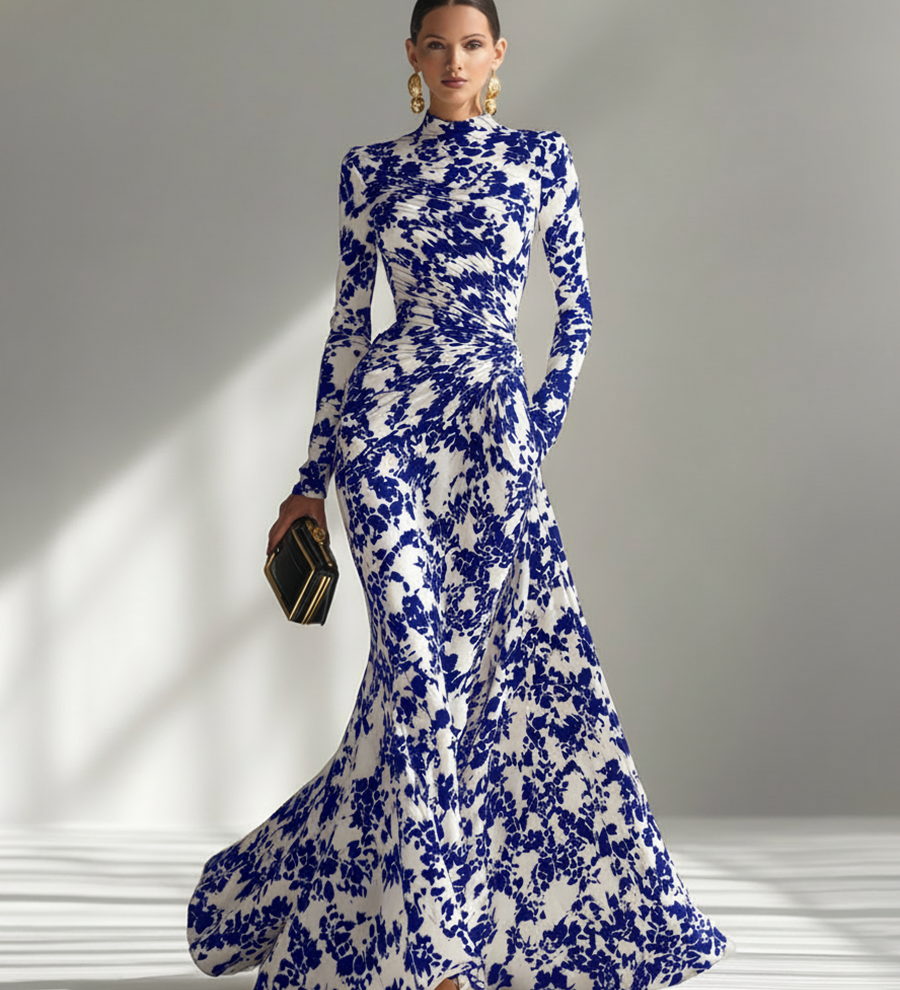 Cristina | Rochie înfășurată din material elastic