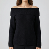 Pulover elegant cu guler căzut