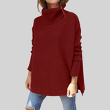 ANNELISE I Pulover oversized cu guler înalt