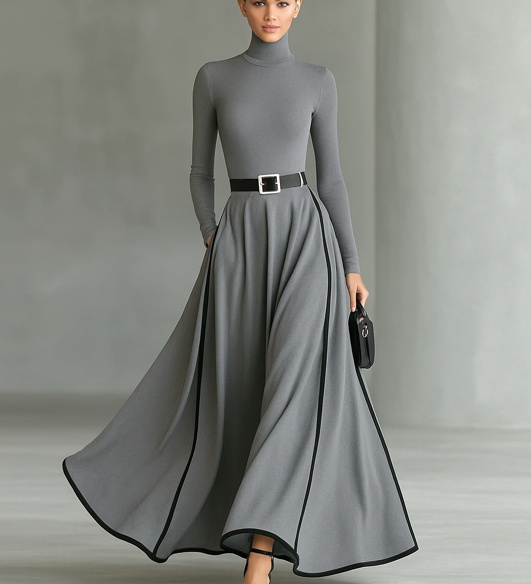 Alexandra | Rochie Maxi Neagră