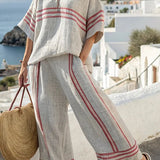 Marina | Set tunică și pantaloni fluizi din in premium