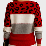Camelia - Pulover elegant cu imprimeu leopard
