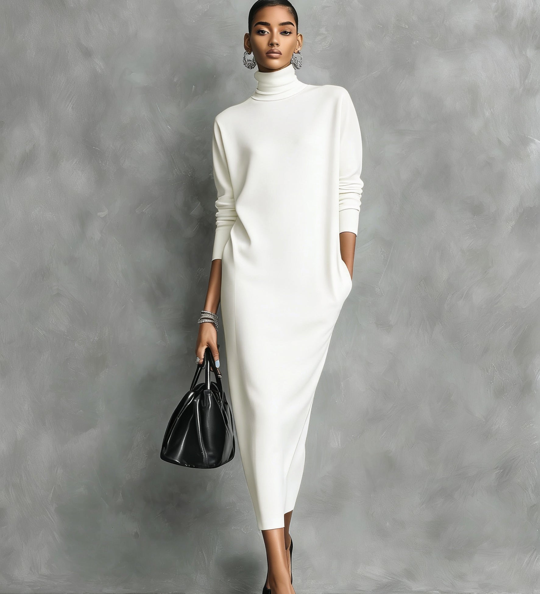 Andreea | Rochie Midi Elegantă