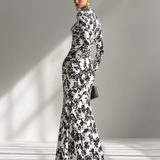 Cristina | Rochie înfășurată din material elastic