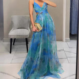 Elena | Eleganță Florală în Rochie Maxi