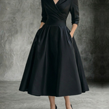 Camelia | Rochie midi din satin