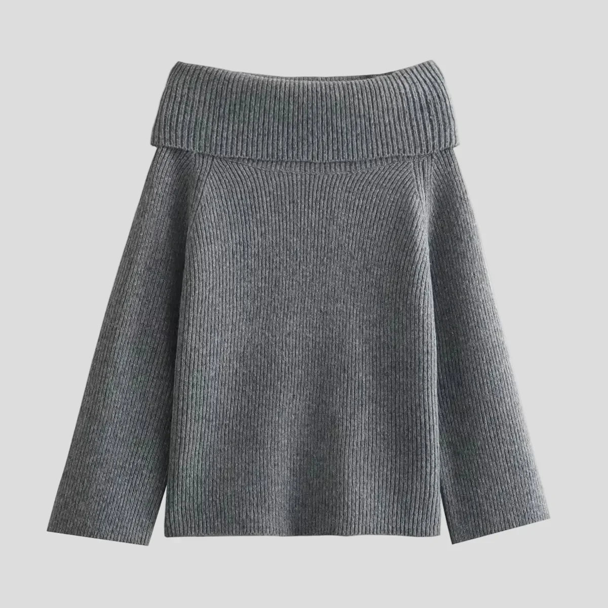 Pulover elegant cu guler căzut