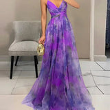Elena | Eleganță Florală în Rochie Maxi