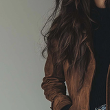 Mirela | Palton Vintage din Suede