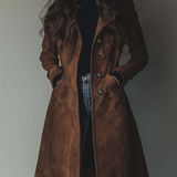 Mirela | Palton Vintage din Suede