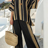 Marina | Set tunică și pantaloni fluizi din in premium