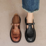 Roxana | Pantofi Eleganți Din Piele Mary Jane pentru Zilele Zilei